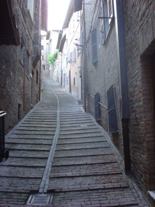Street in Urbino, Marche, ITALY