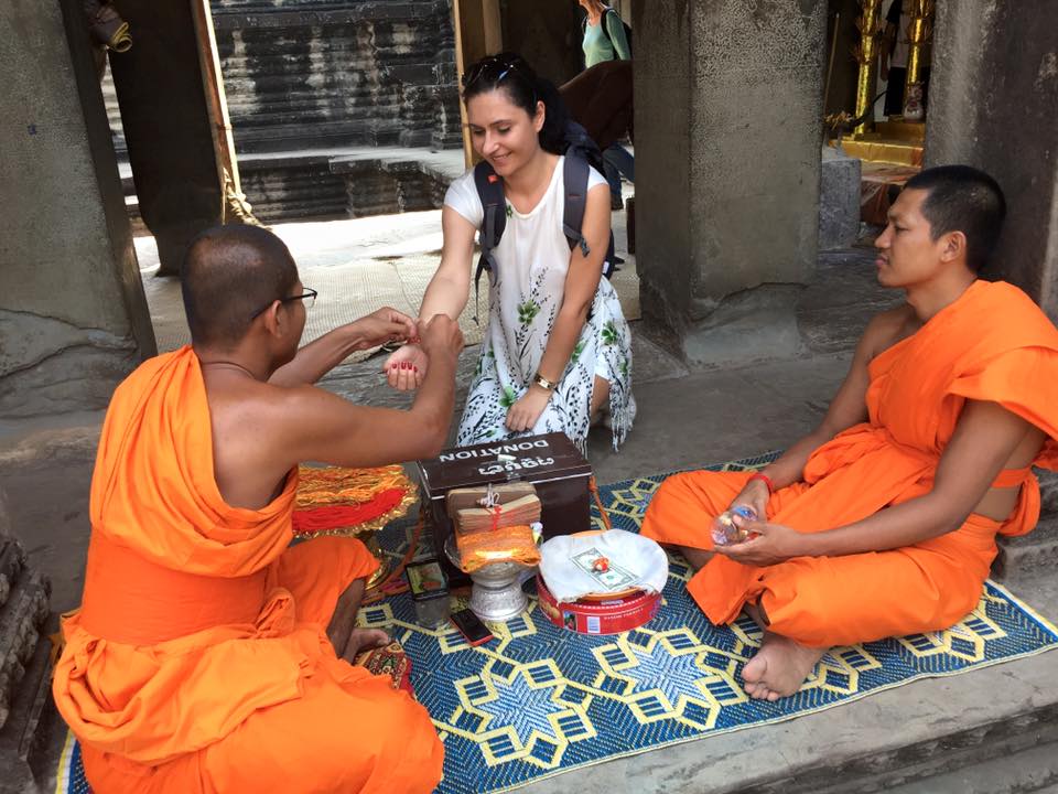Blessings in Angkor Wat