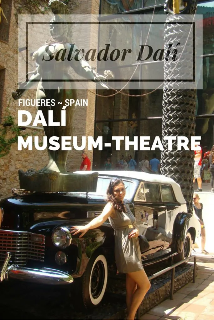 "Rainy Taxi", an artwork installed in the open courtyard of the Museum Rainy Taxi by Dali at the Museum in Figueres