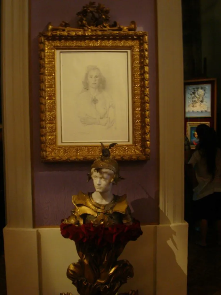 One of the numerous portraits of Gala by Dalí at the Museum A portrait at the Dali Museum in Figueres