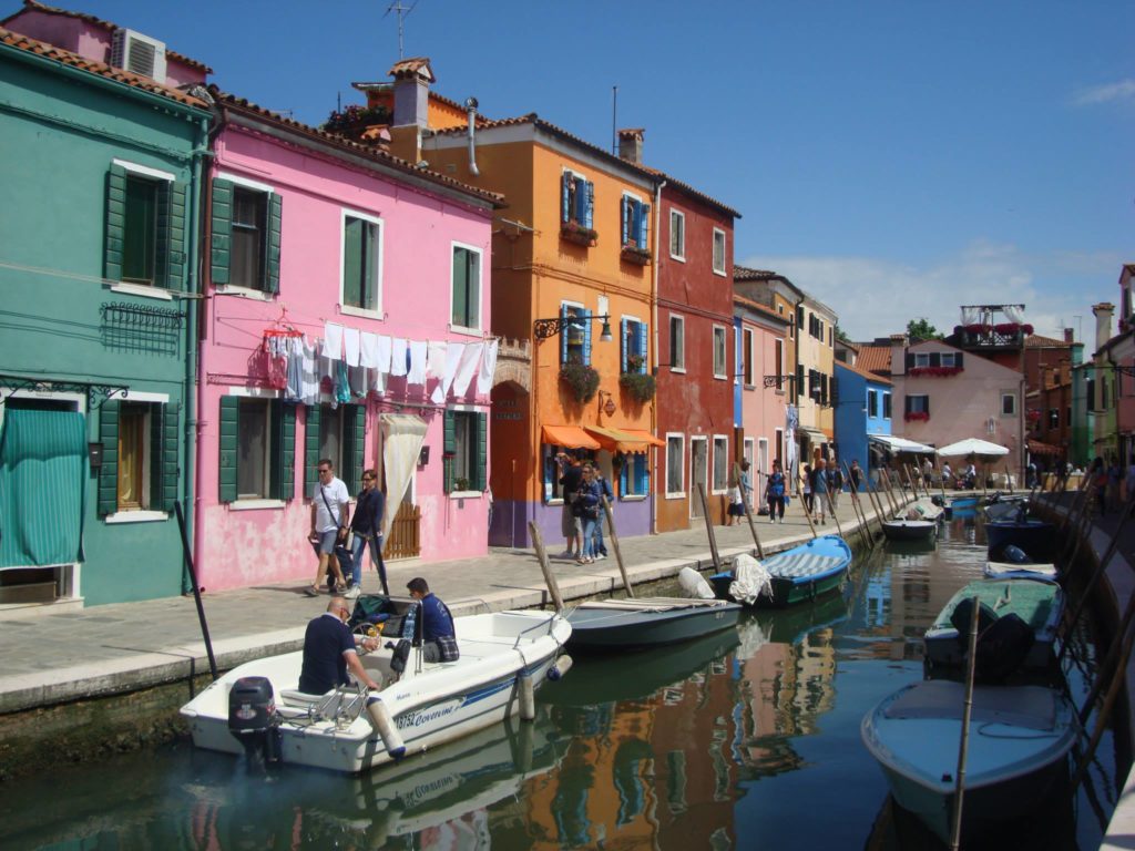 Colourful houses on Burano