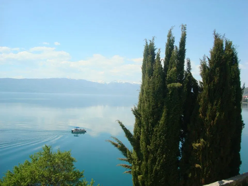 Scenery of Lake Ohrid in Macedonia