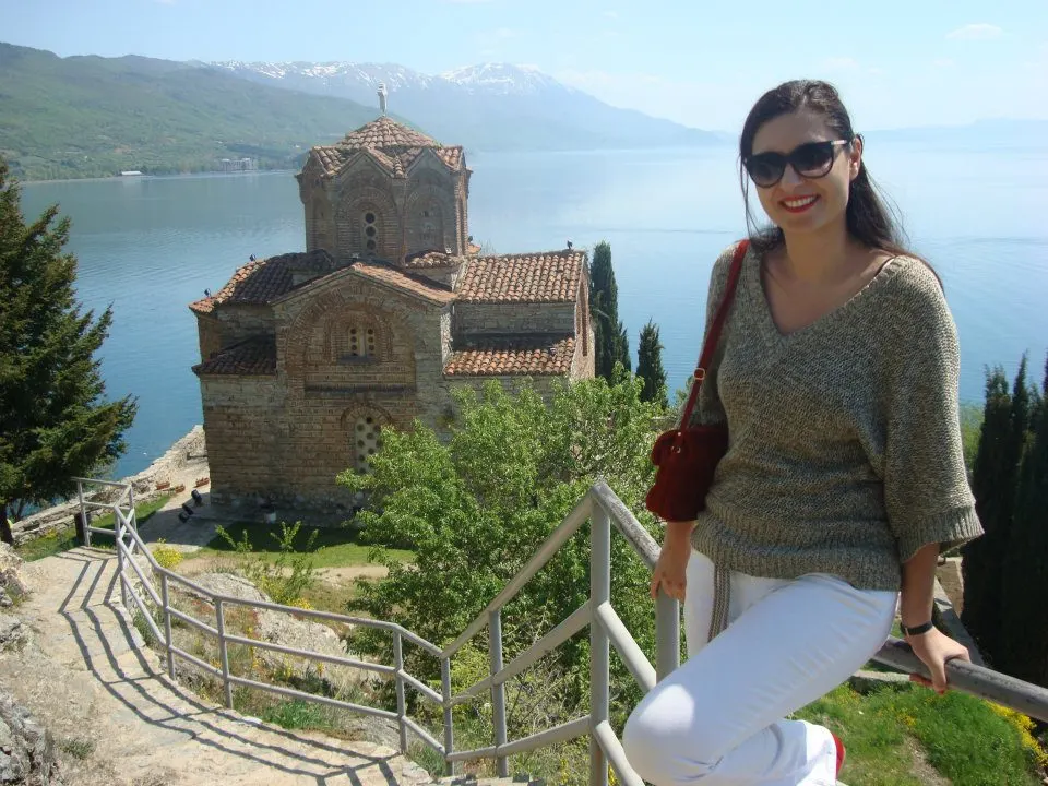 Me on the lake Ohrid in Macedonia 
