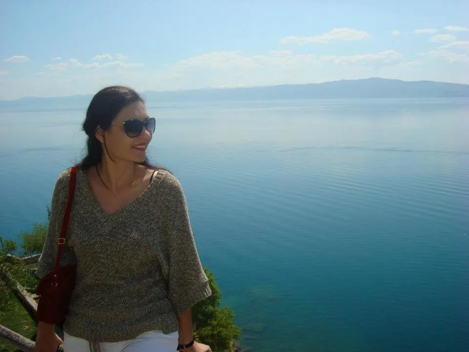 Me on the Ohrid lake in Macedonia