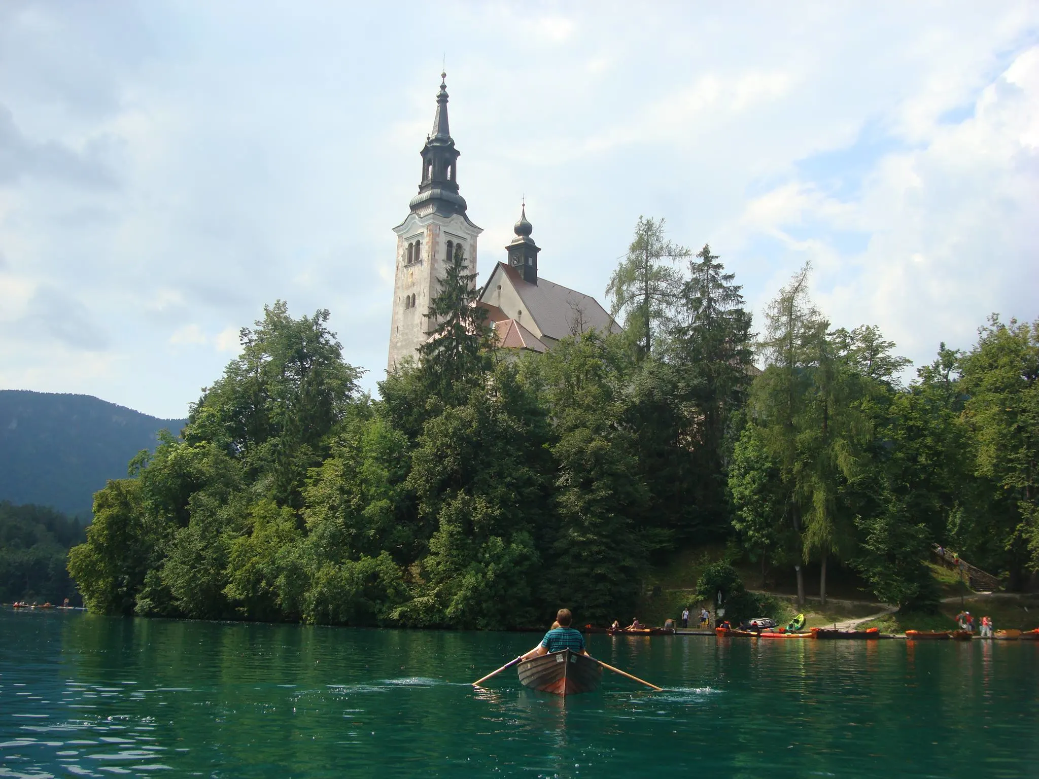 Lake Bled with the island and church