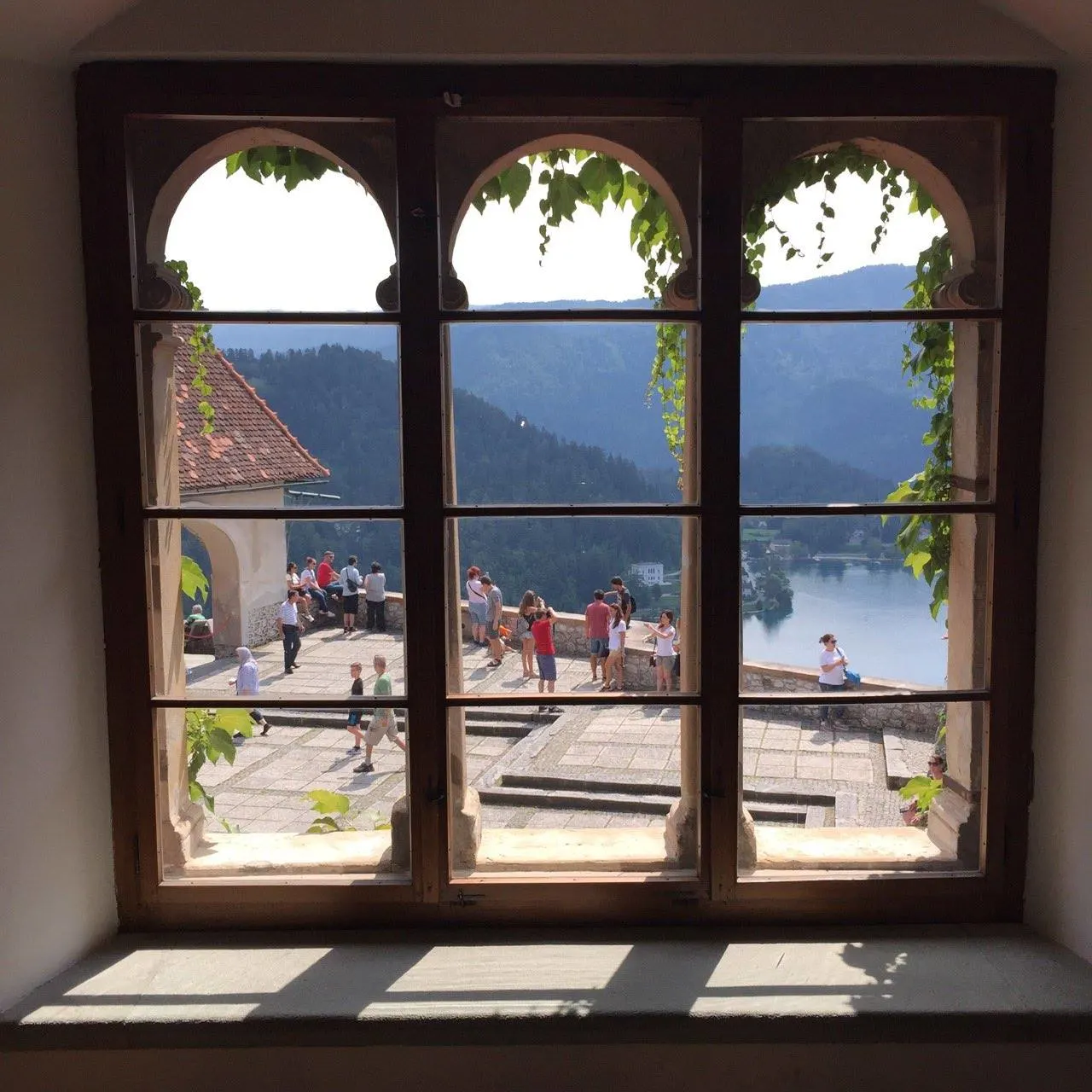 View from inside of the Bled Castle 1