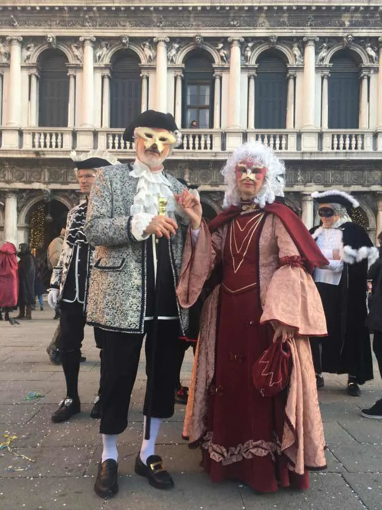Spectacular Venice Carnival in Italy: Venetian Masks, Pastries, and Wine 9 Colombina masks are typical Venetian Carnival Masks