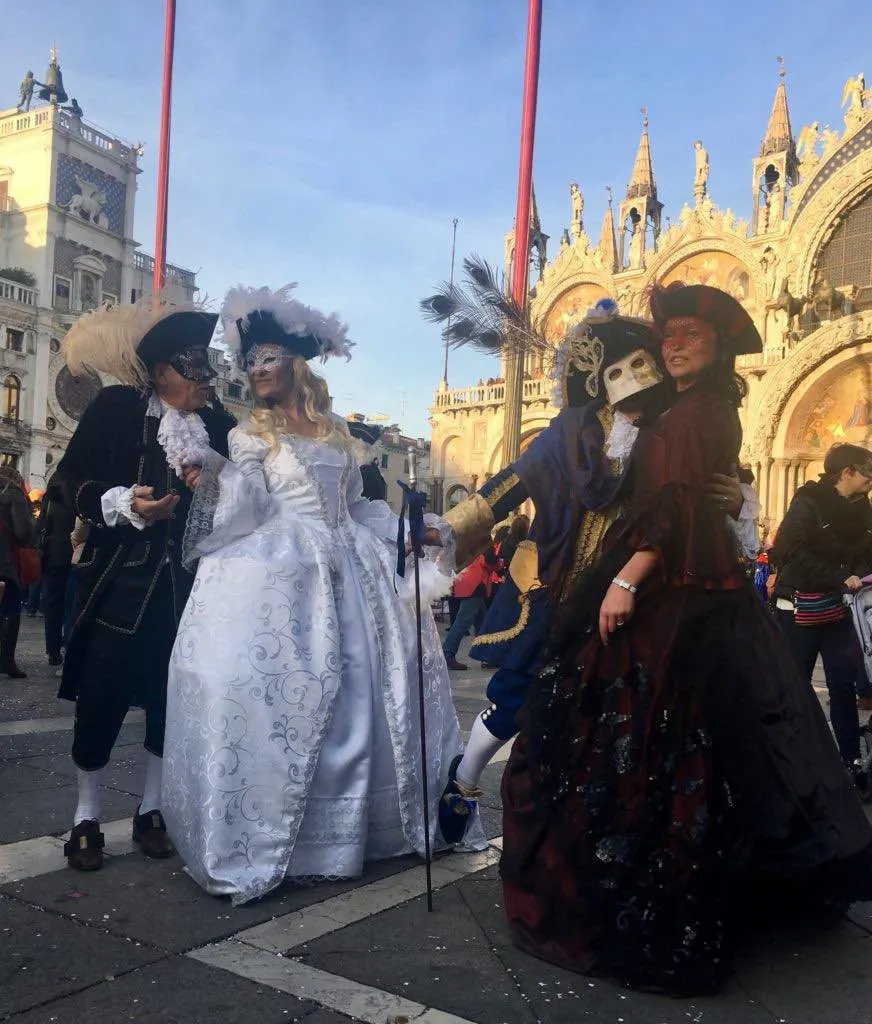 Colombina masks are traditional Venetian Carnival Masks