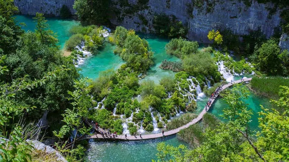 Plitvice Lakes are a great  day trip from Split 