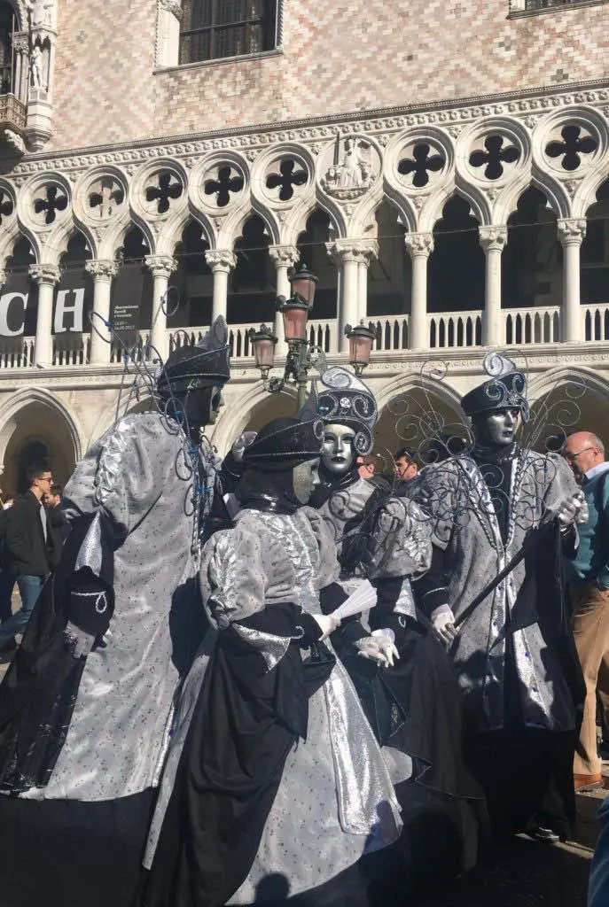 Volto masks are common Venetian Carnival Masks