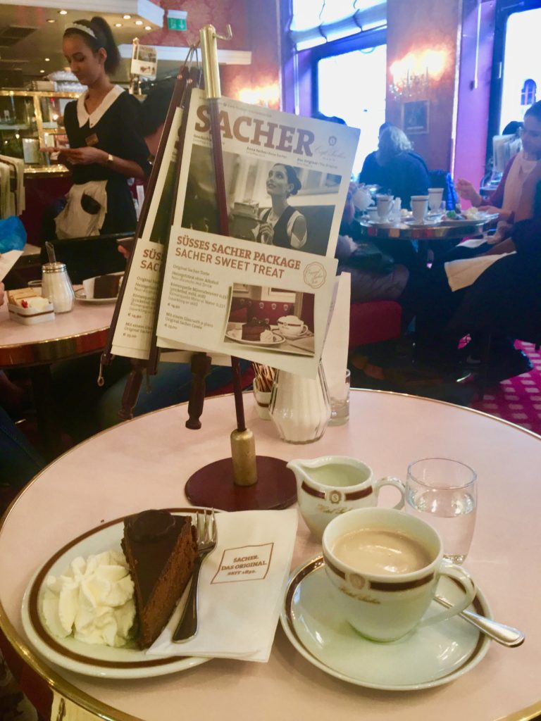 Cafe Sacher is one of most famous Viennese cafes