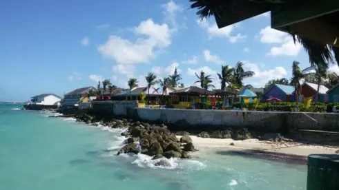 Bahamas colorful huts