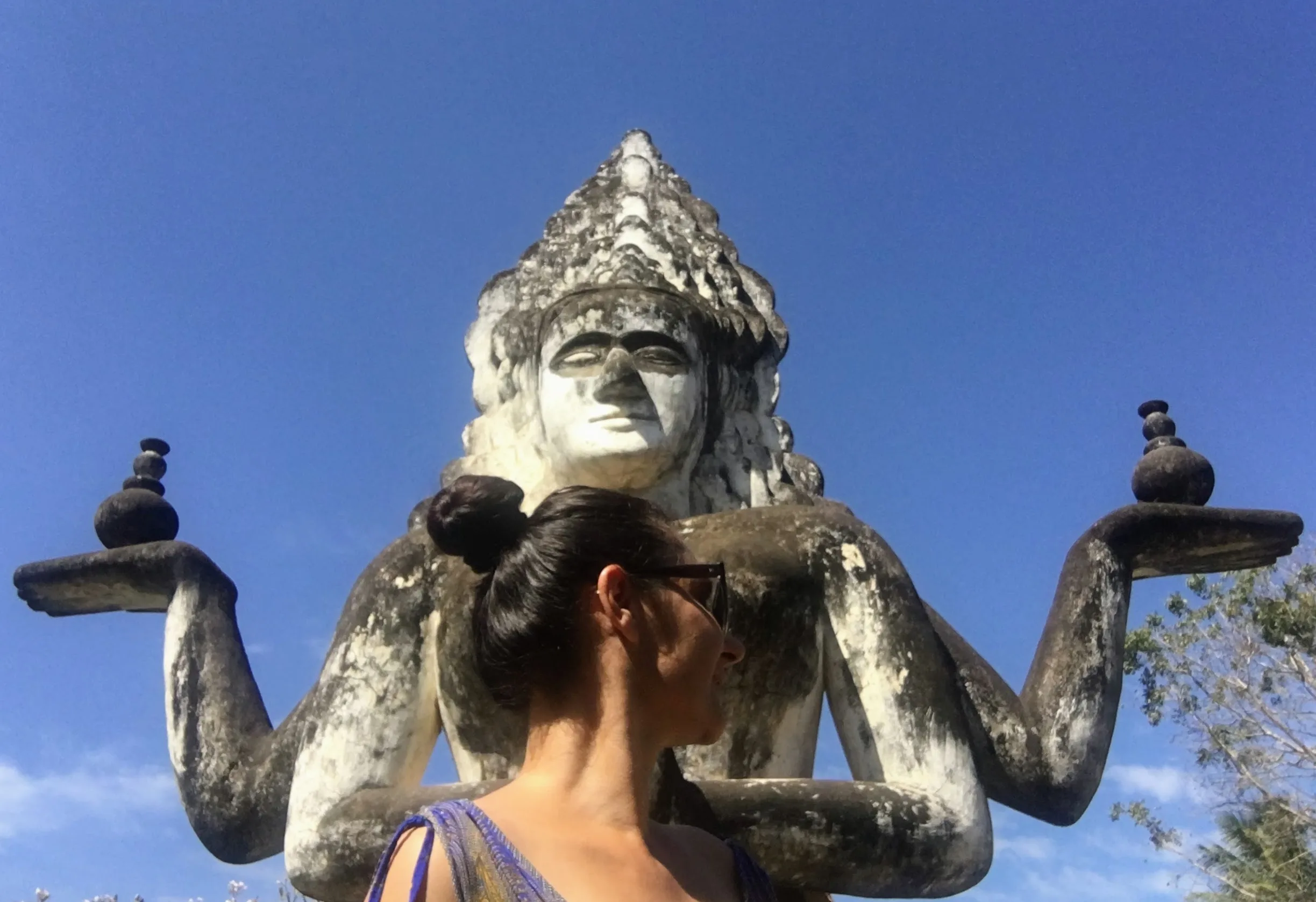 buddha park in vientiane in Laos