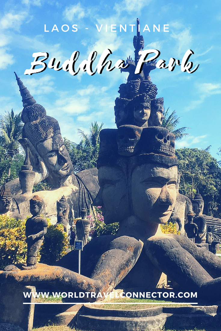 Buddha park in Vientiane in Laos