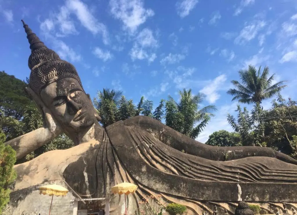 buddha park in vientiane in Laos