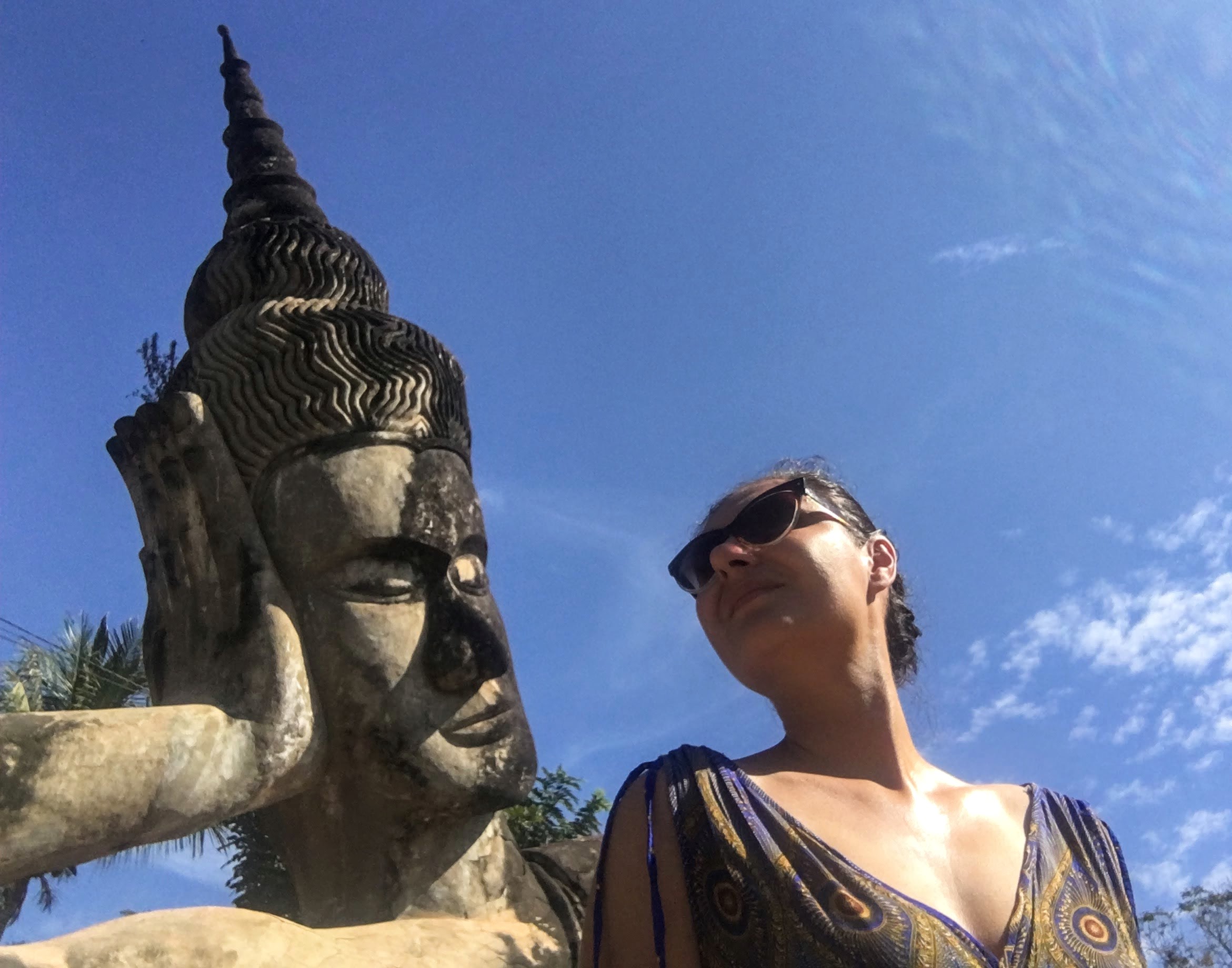 buddha park in vientiane in Laos