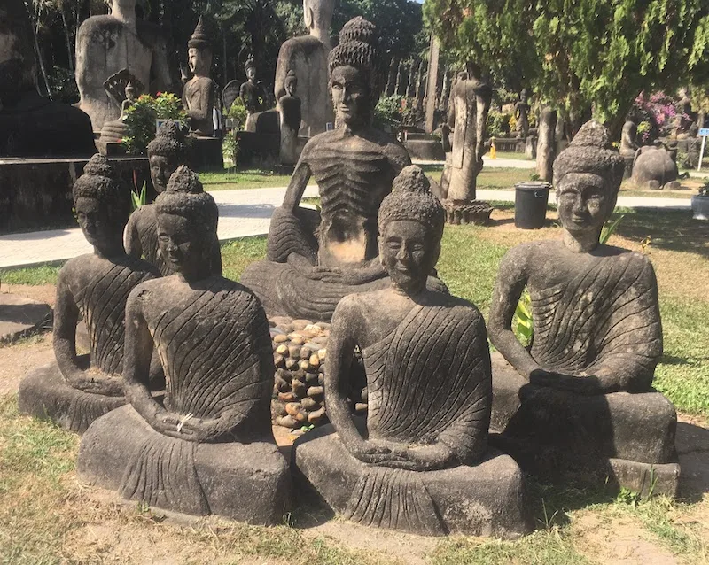 Buddha Park in Vientiane: The quirkiest place in Laos 7 Statues in Buddha Park in Vientiane