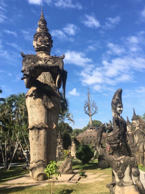 buddha park in vientiane in Laos