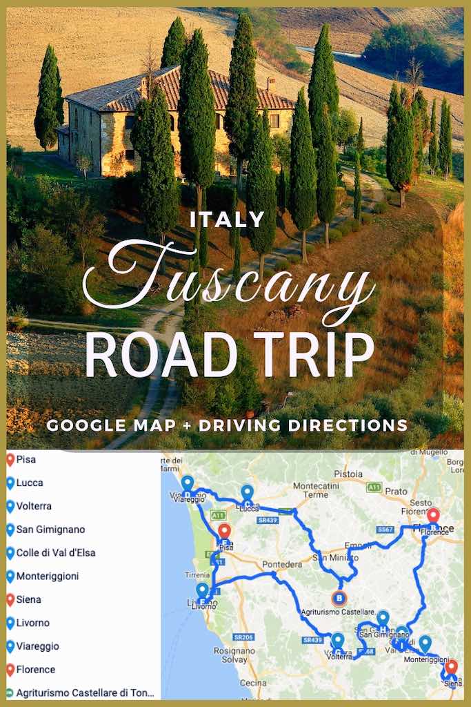 Map Of Tuscany Italy With Towns
