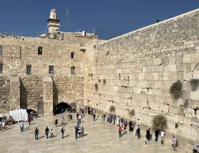 the Western Wall in Jerusalem is one of the most popular holy sites in Israel
