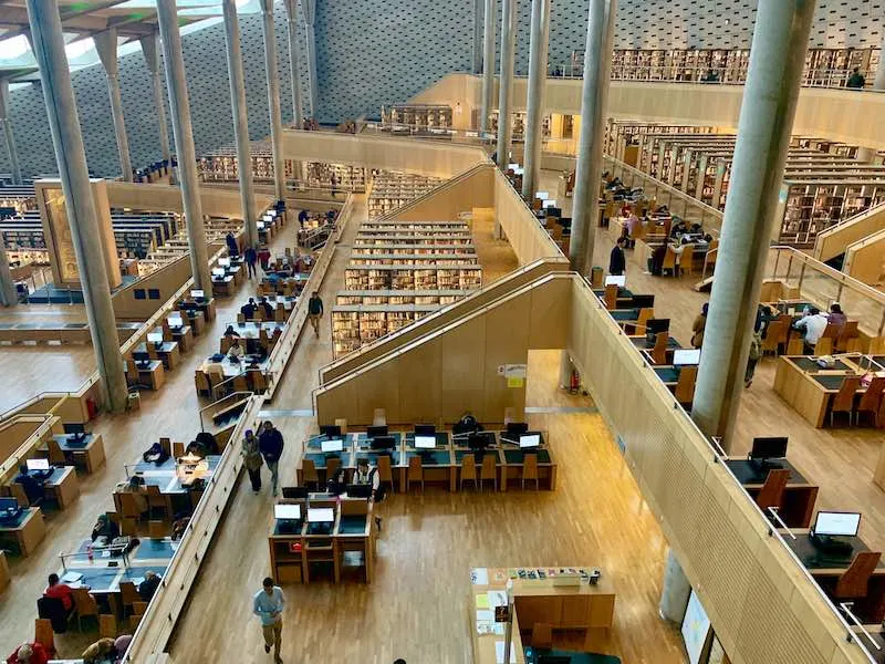 the Bibliotheca Alexandrina is one of famous Egypt landmarks and should be on everyone's Egypt bucket list  according to WorldTravelConnector.com I Egypt Landmarks I famous landmarks in Egypt I Ancient Egyptian landmarks I Landmarks in Egypt I Egyptian monuments I Places in ancient Egypt I Egypt Famous Landmarks