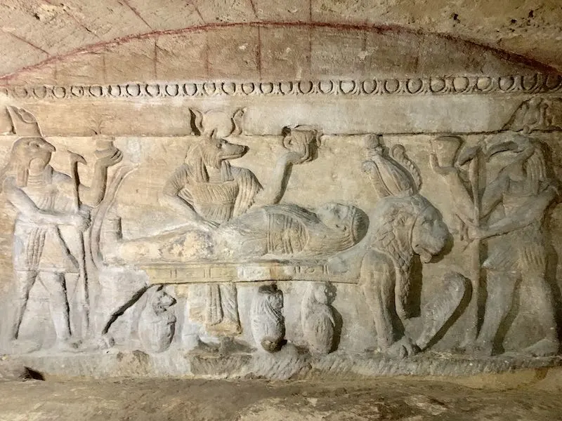 30 Must-See Famous Landmarks in Egypt (2023) 33 Kom al-Shoqafa catacombs are one of Egypt landmarks and should be on everyone's Egypt bucket list according to WorldTravelConnector.com I Egypt Landmarks I famous landmarks in Egypt I Ancient Egyptian landmarks I Landmarks in Egypt I Egyptian monuments I Places in ancient Egypt I Egypt Famous Landmarks