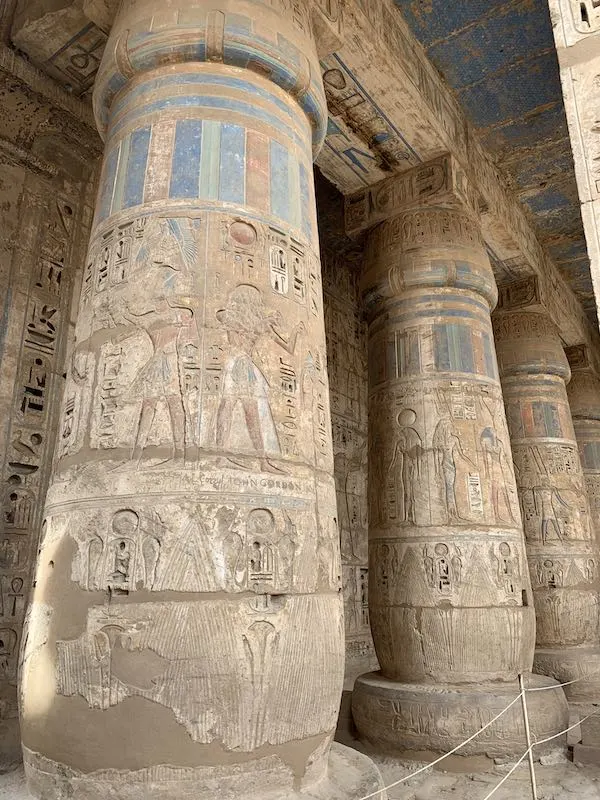 The Madinat Habu Temple is one of famous Egypt landmarks