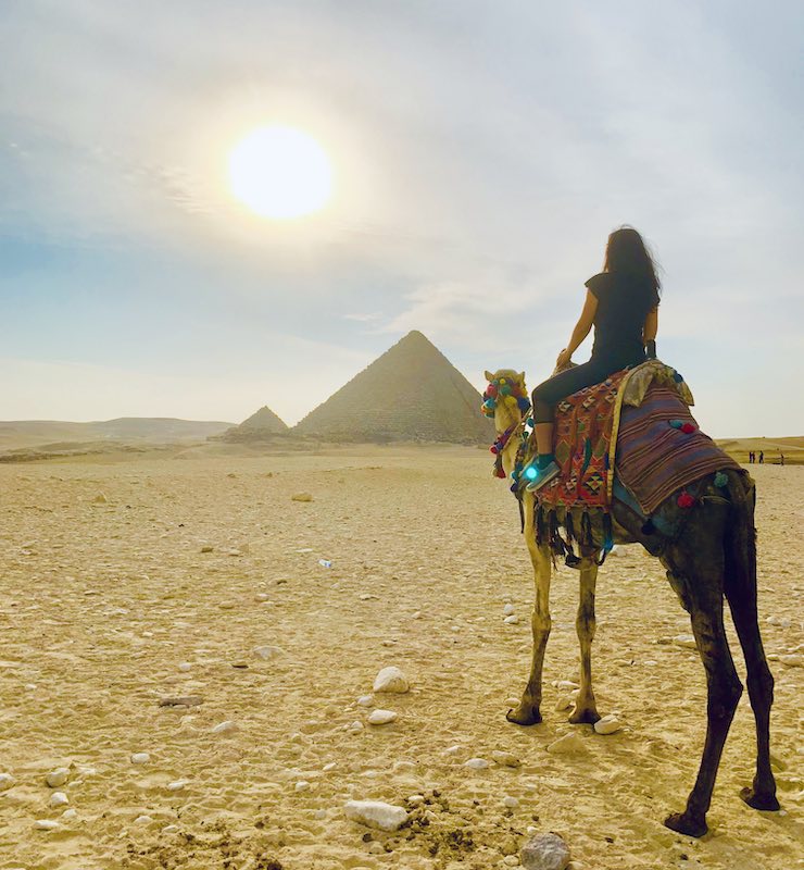 Pyramids of Giza are one of the famous Egypt landmarks