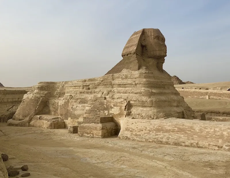 30 Must-See Famous Landmarks in Egypt (2023) 2 The Great Sphinx of Giza is one of the Egypt landmarks and should be on everyone's Egypt bucket list according to WorldTravelConnector.com I Egypt Landmarks I famous landmarks in Egypt I Ancient Egyptian landmarks I Landmarks in Egypt I Egyptian monuments I Places in ancient Egypt I Egypt Famous Landmarks