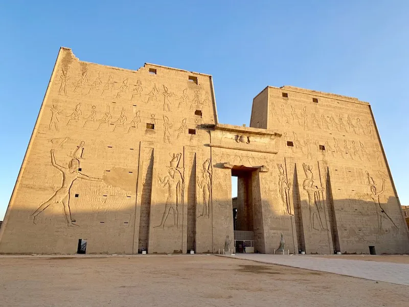 The Temple of Edfu is one of famous Egypt landmarks