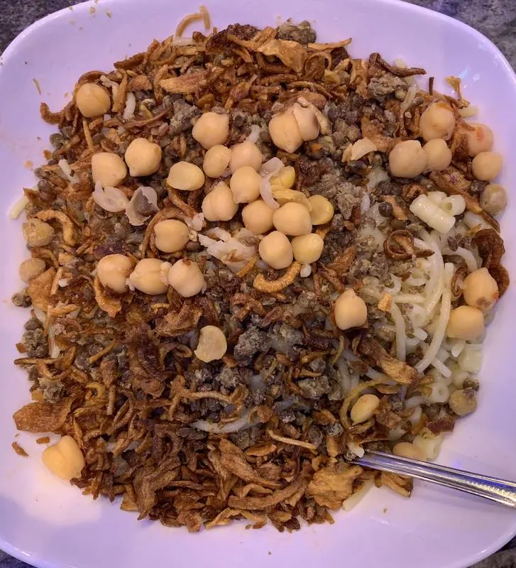 Koshery is a vegetarian Egyptian food I Foods in Egypt I Traditional Egyptian food I popular Food in Egypt I Traditional Egyptian Dish i Best Food in Egypt 