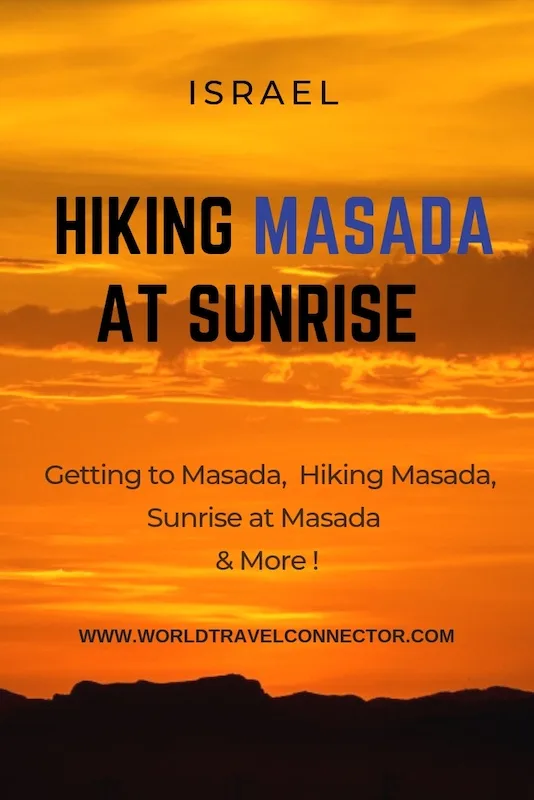 Hiking Masada: Spectacular Masada Sunrise Hike 16 hiking Masada in Israel