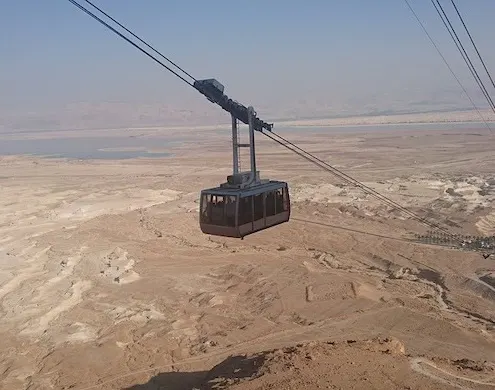 Hiking Masada: Spectacular Masada Sunrise Hike 12 Masada cable car