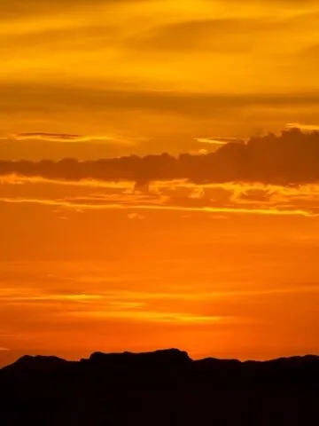 hiking Masada in sunrise