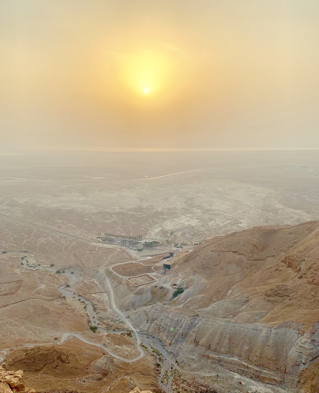 Hiking Masada for sunrise