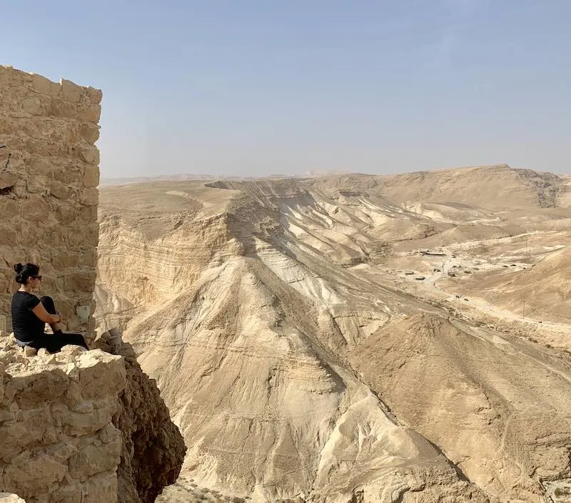 hiking masada for sunrise