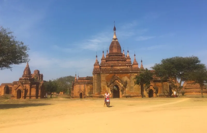 Milijana Gabrić in Bagan in Myanmar I Bagan is one of top Myanmar destinations