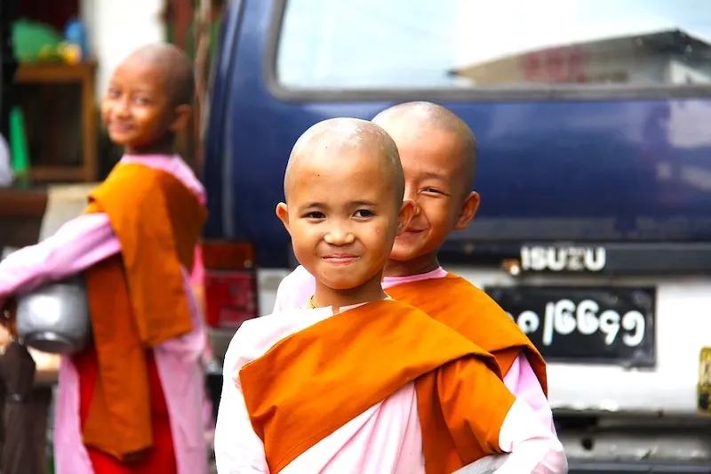 Buddhist Female Monks in Mynamar