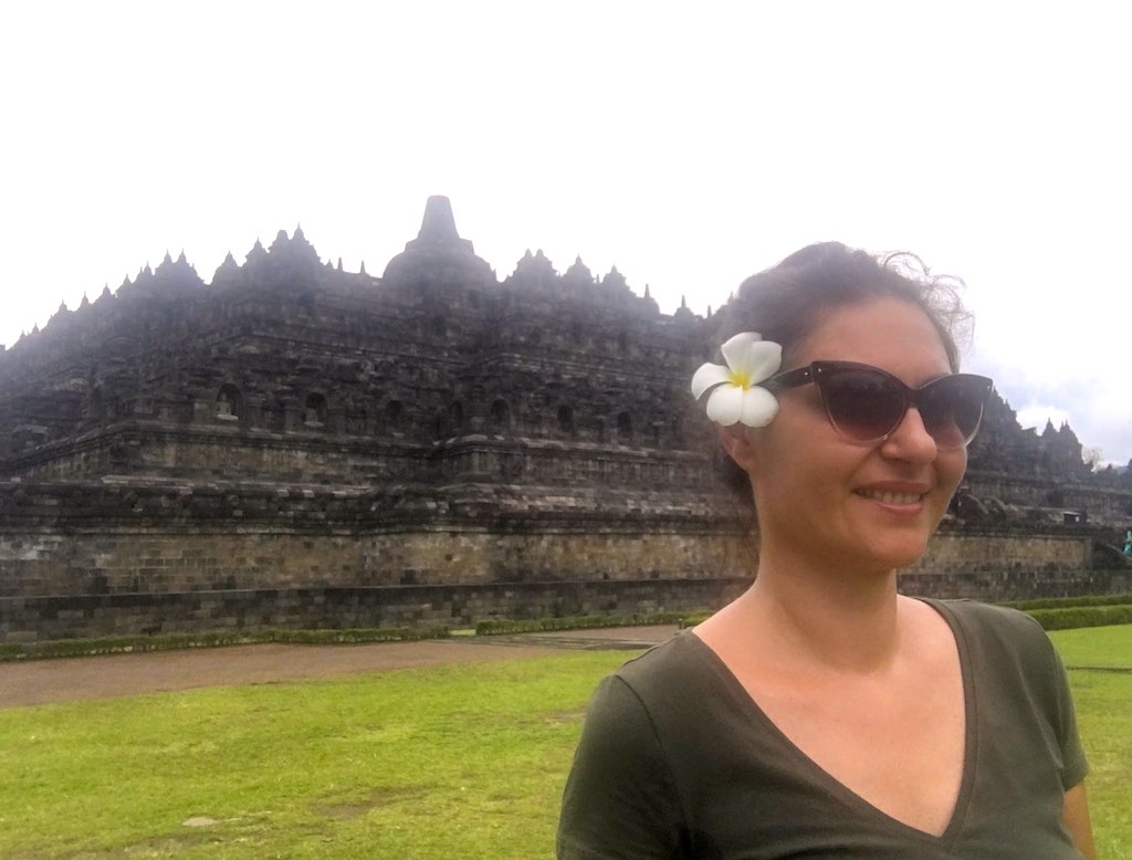 Borobudur and Prambanan temples in Java in Indonesia