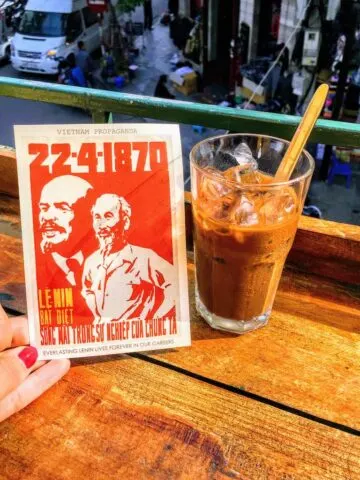 Vietnamese iced coffee is one of traditional types of Vietnamese coffee