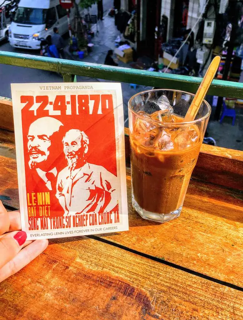 Vietnamese iced coffee is one of traditional types of Vietnamese coffee