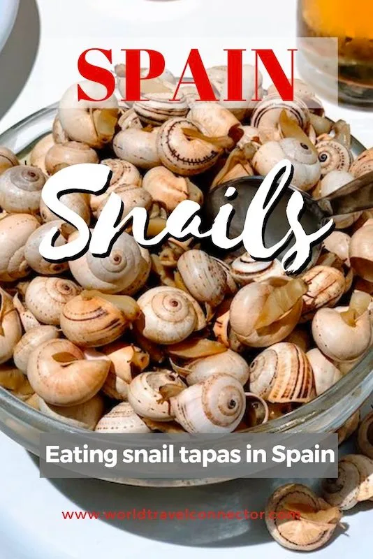 caracoles snails in Spain