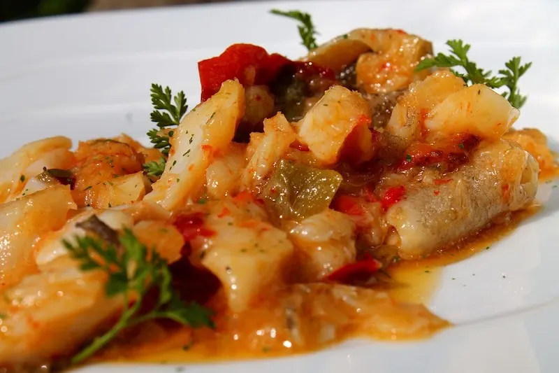 Ajoarriero is a famous Spanish fish dish