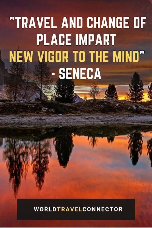 Seneca's quote about travel is one of the best adventure quotes: "Travel and change of place impart new vigor to the mind." #inspirational #quotes #travel #adventure