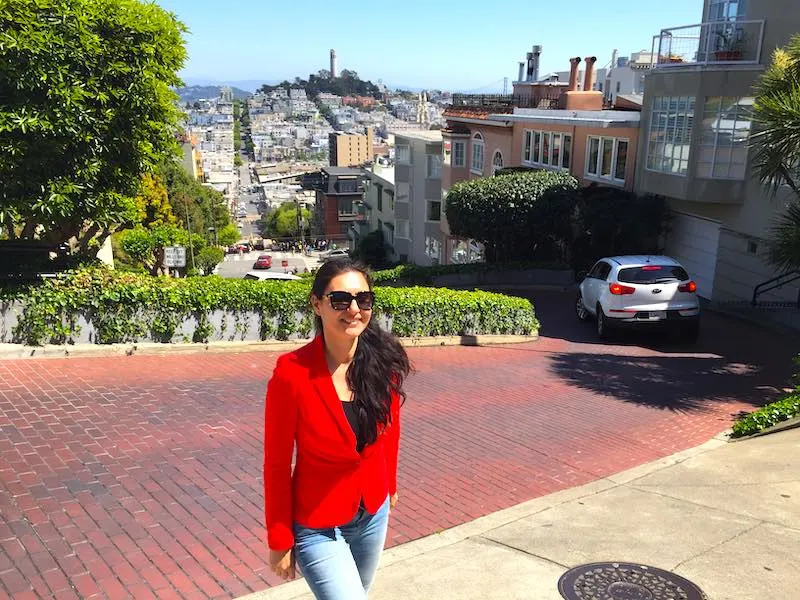 Lombard Street in San Francisco San Francisco as a part of USA southwest road trip