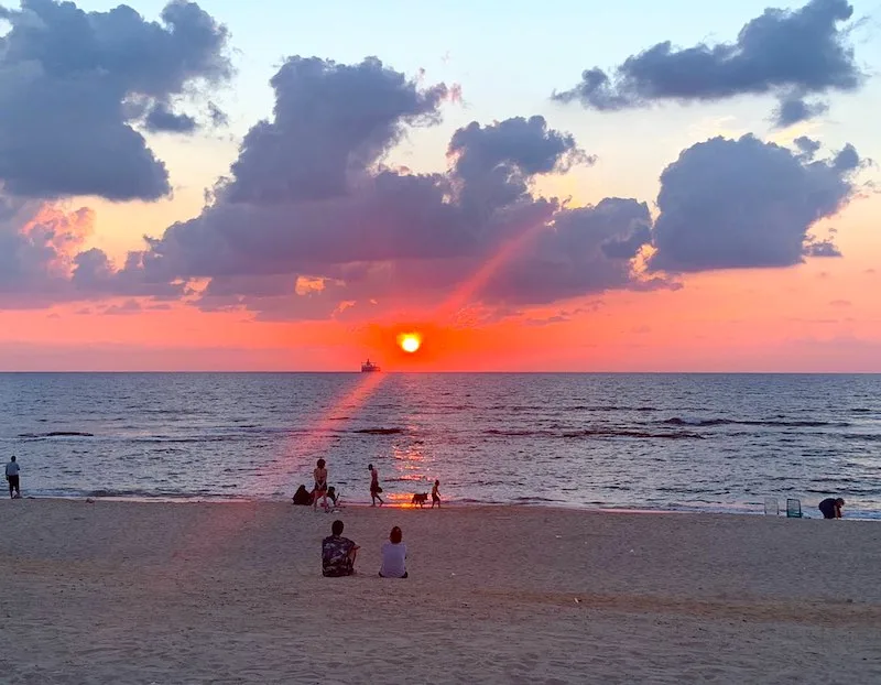 Best day tripd from Tel Aviv Caesarea aqueduct beach