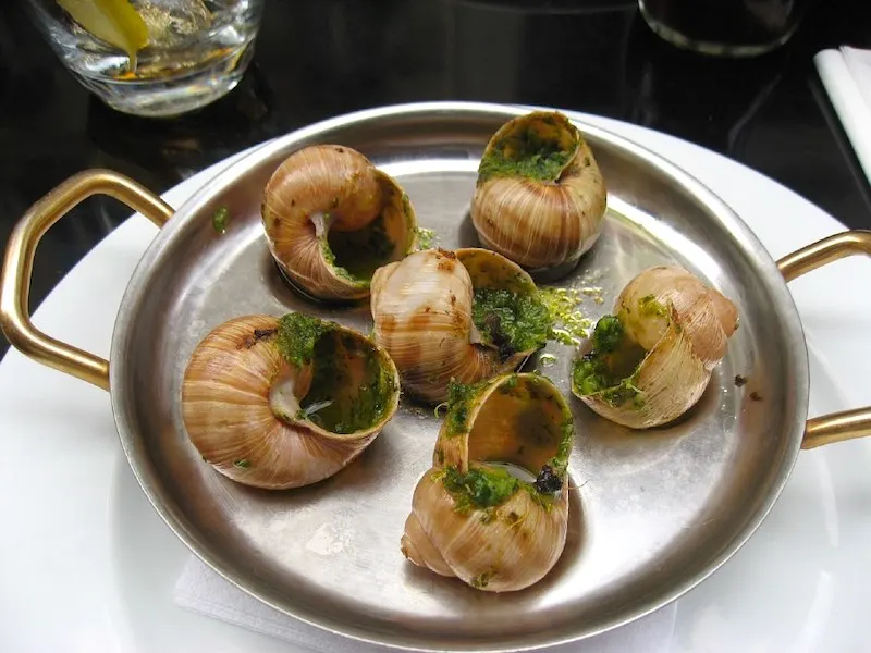 French escargots snails are  are one of the most famous foods around the world