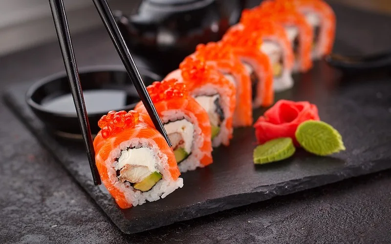 Japanese sushi is one of the most famous foods around the world