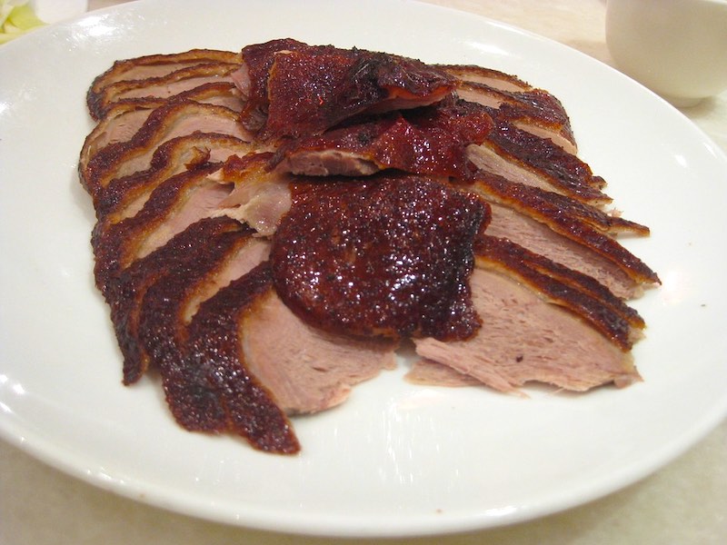 Pecking duck is one of the most famous foods around the world