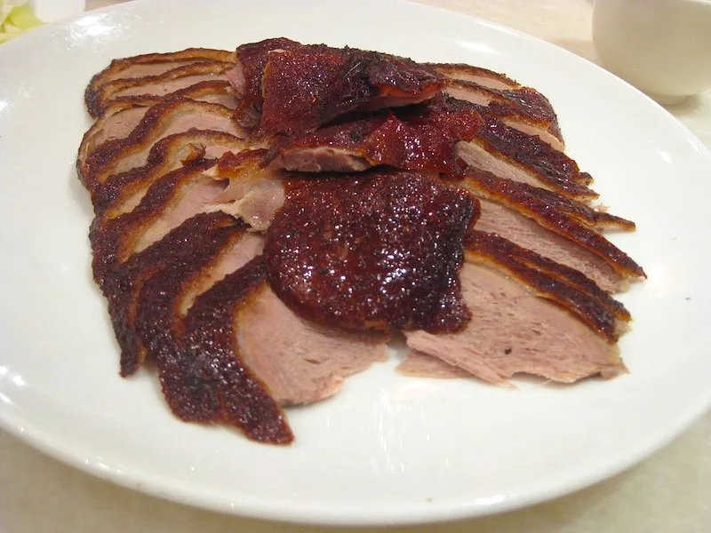 Pecking duck is one of the most famous foods around the world